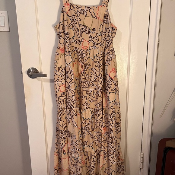 NWT Knox Rose Tan Floral Maxi Dress - Picture 1 of 5